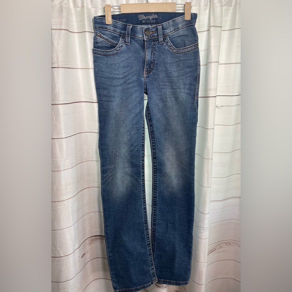 Wrangler Willow Ultimate Riding Boot Cut Jeans- size 1/34 - Picture 3 of 13
